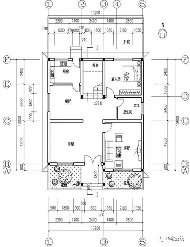 130平2层农村建房设计图15万左右,农村自建房120平方二层图造价15万