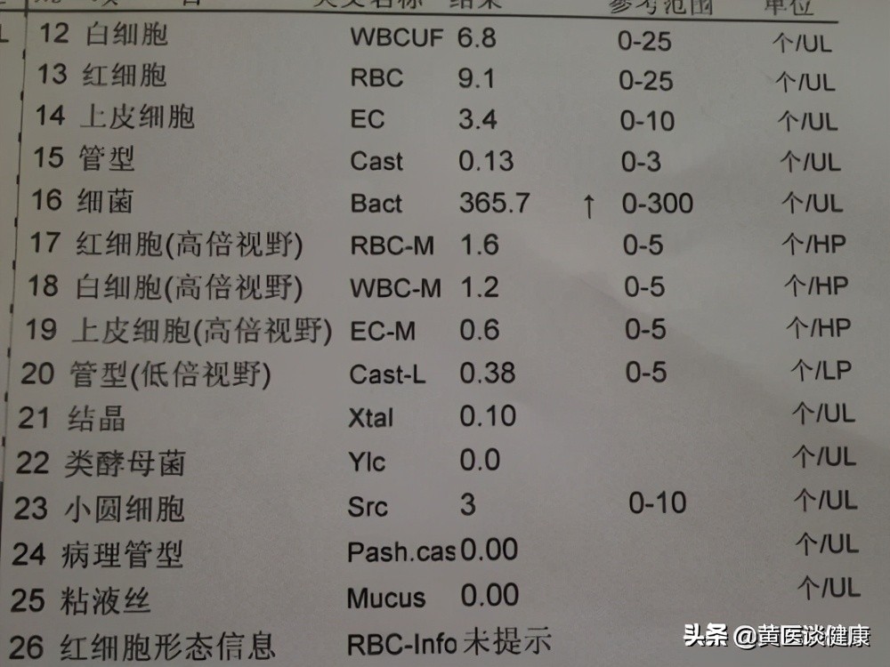快速看懂尿液检查单