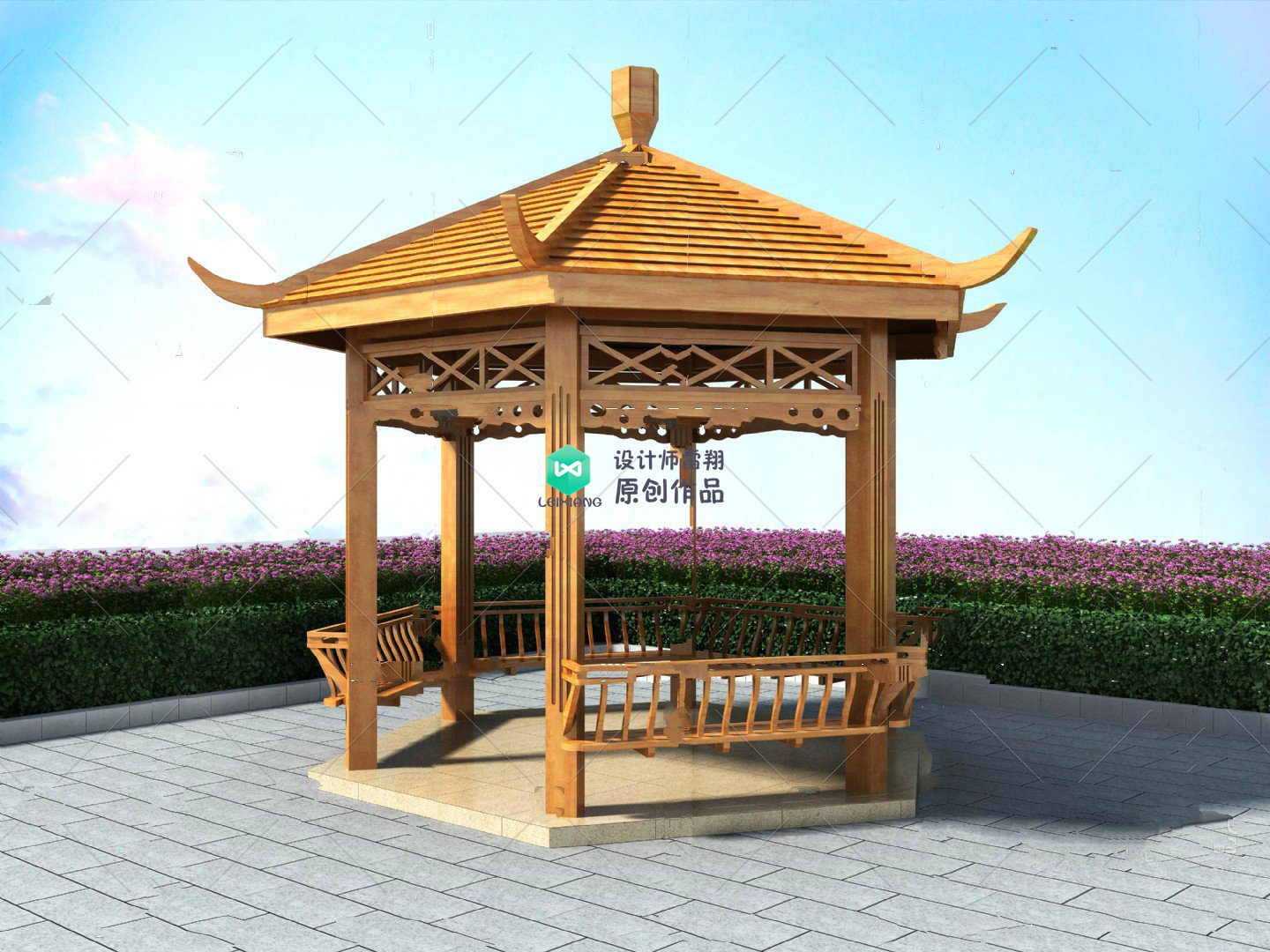 庭院凉亭设计,庭院景观凉亭制作过程