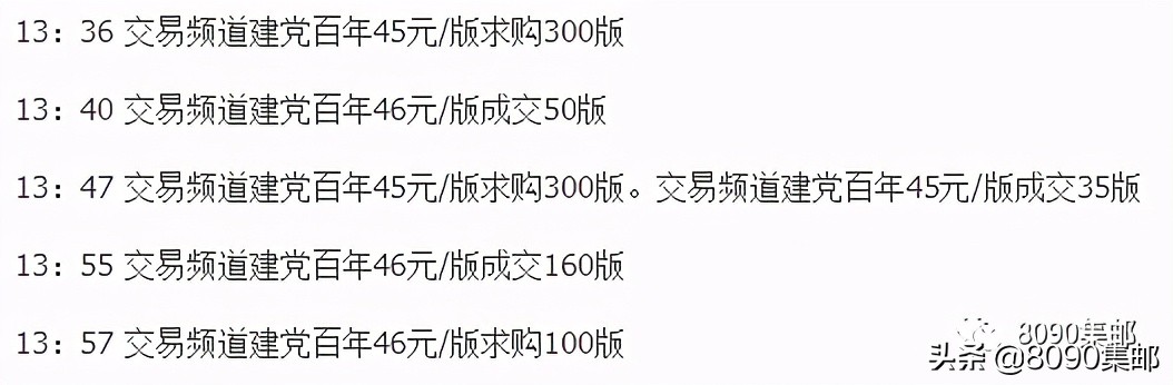 全套建党100周年邮票现在行情,建党100周年邮票今日价格