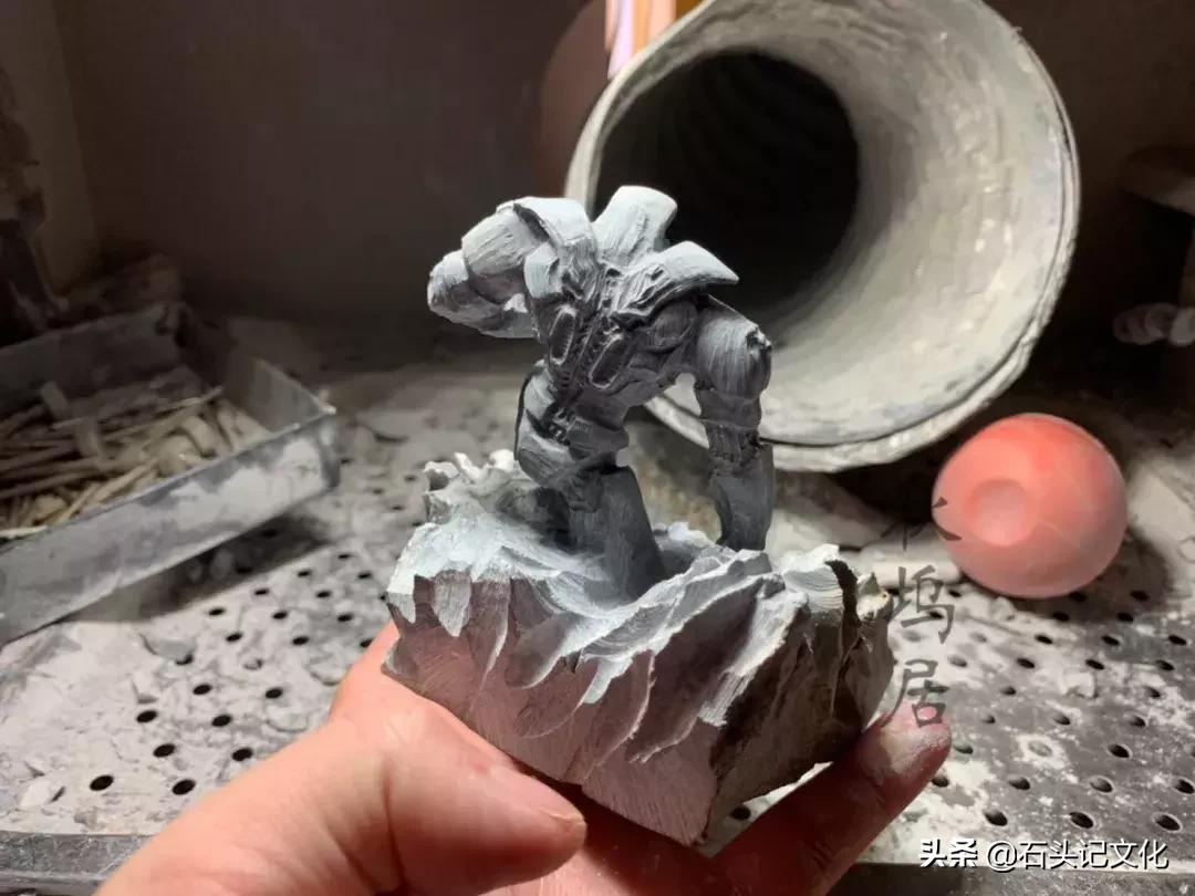 大型石雕拼装,雕塑泥塑入门教学视频变形金刚