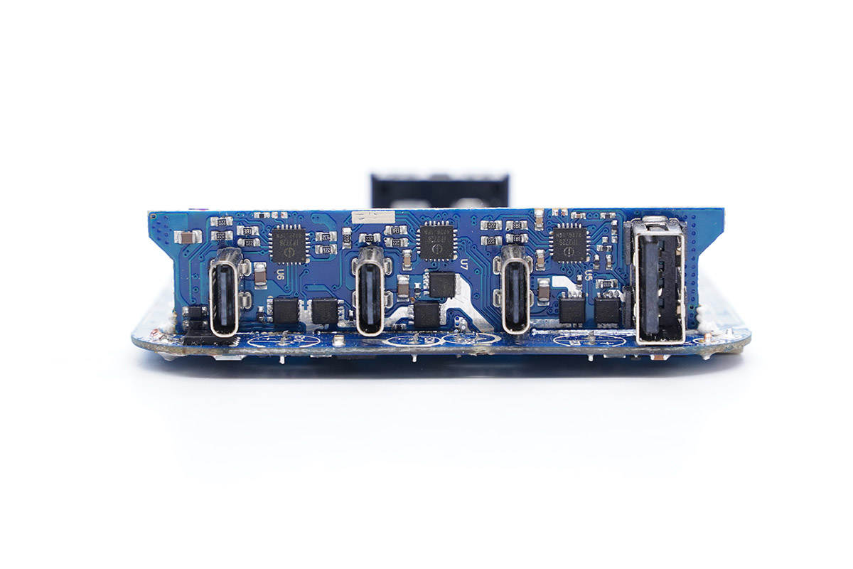 绿联45w双口快充拆解,绿联20瓦双口快充拆解