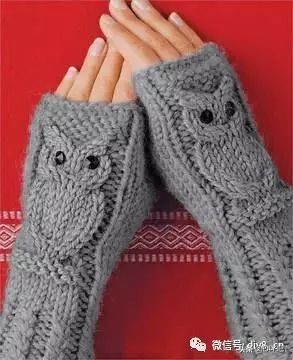 最新手套编织图冬,一线织到底的手套教程