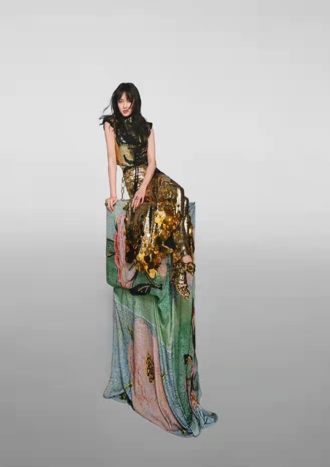 唐嫣大波浪发型美人鱼,唐嫣美人鱼造型图片