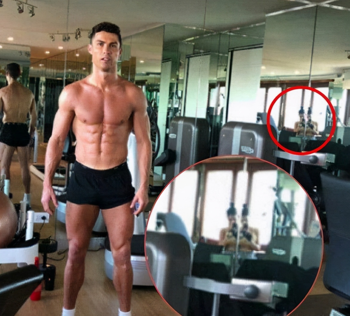 c罗训练再秀大腿健美肌肉,c罗晒训练照秀肌肉