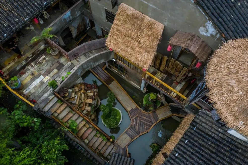 枫桥夜泊和七里山塘夜景,夜晚苏州枫桥夜泊