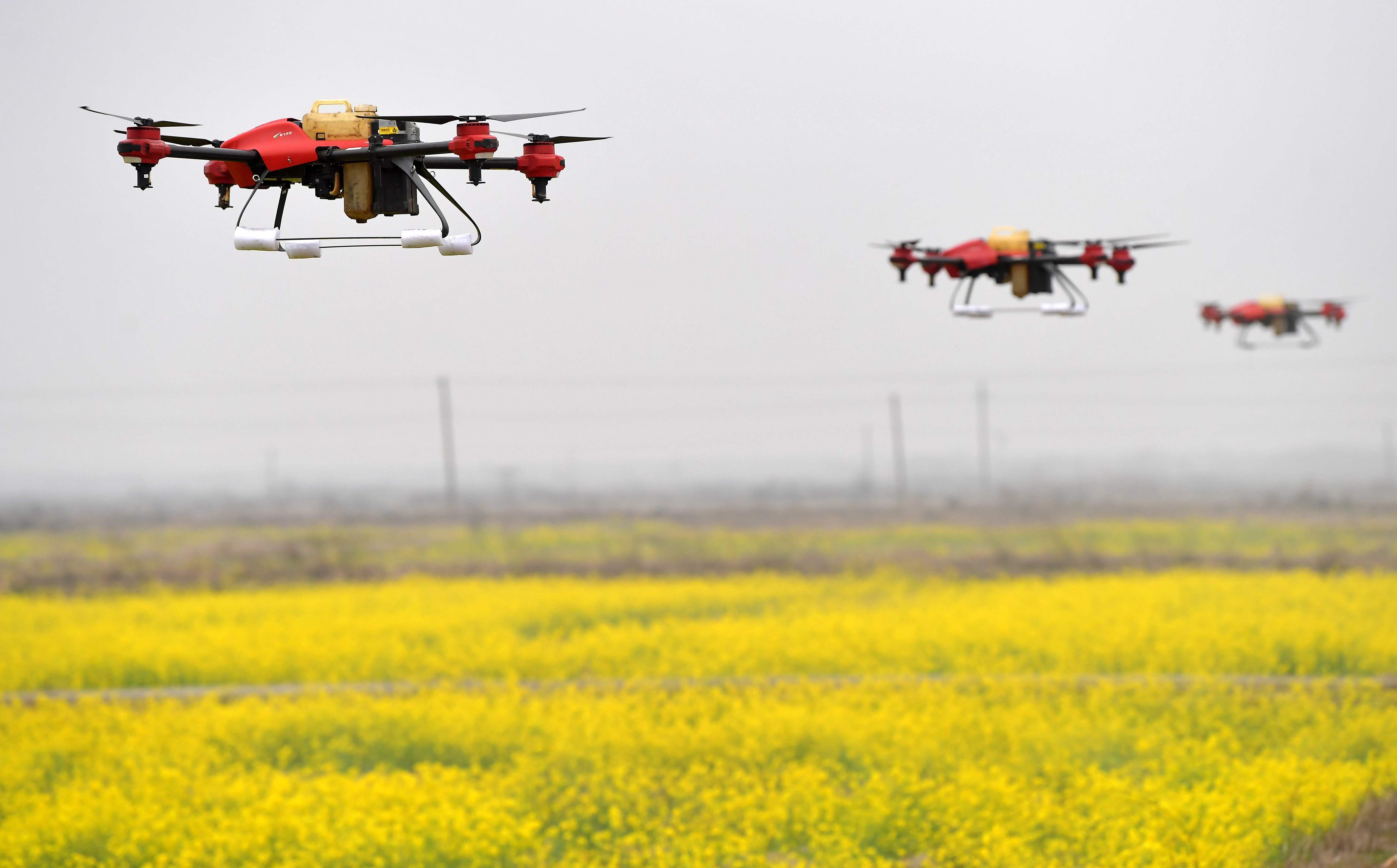 无人机播种科技助力春耕,无人机解决了劳动力紧缺的问题