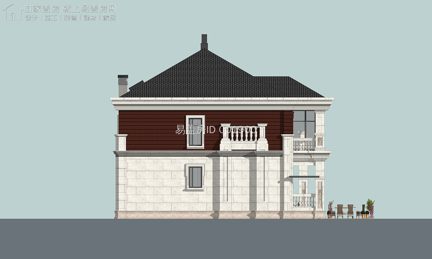 河北邯郸农村双拼二层别墅,邯郸农村二层半别墅设计图