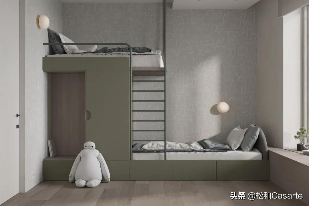 郑州带儿童房的三室一厅,三室儿童房设计图