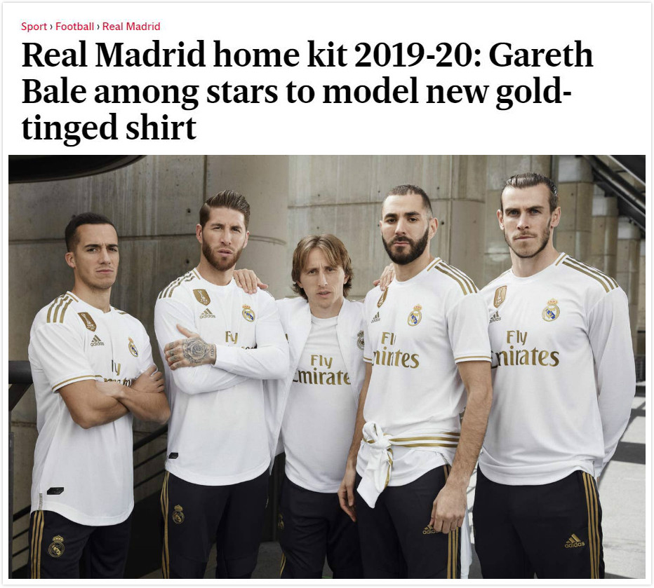 贝尔拿新赛季皇马球衣,皇马新赛季球衣贝尔
