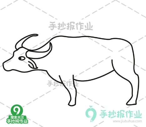 清明时节简笔画原创教程步骤,简笔画清明节牧童的画法