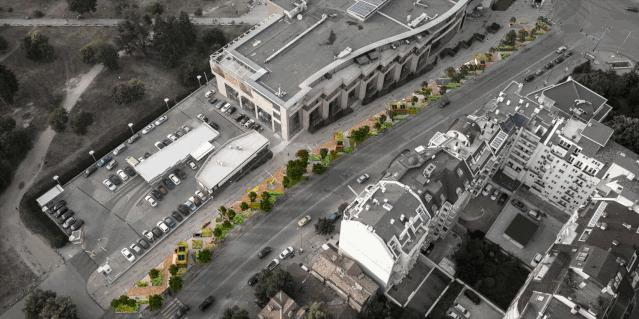 道路设计效果图,个性路面设计