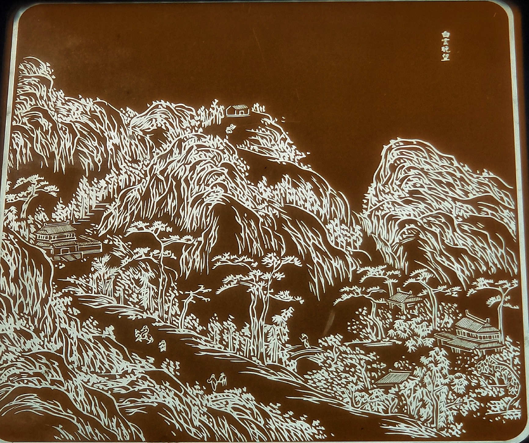 羊城八景彩色玻璃,顺德清晖园羊城八景图片