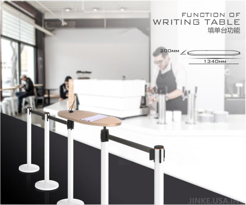 流光本白，留白为美——流光白爵士金圈一米线栏杆座