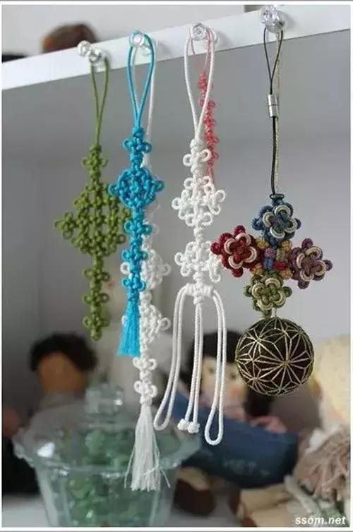 小学生中国结的编法图解,中国结蝴蝶挂件的编法图解