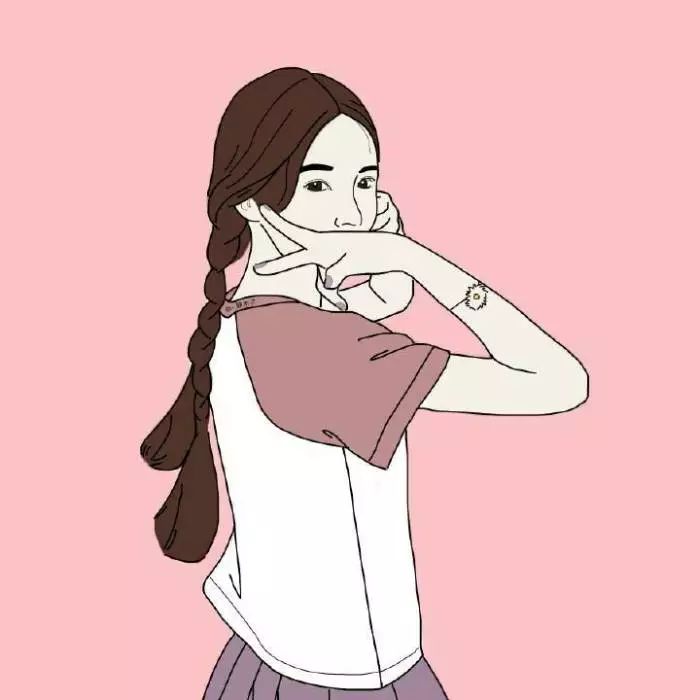 森系简约黑白手绘头像,个性原宿风手绘头像