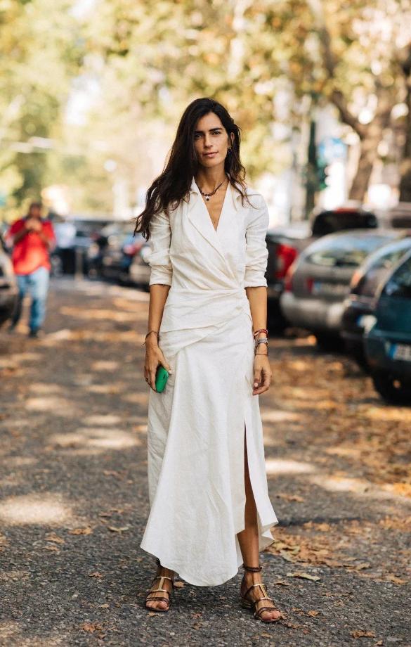 亚麻套装穿搭效果,最好看的亚麻装