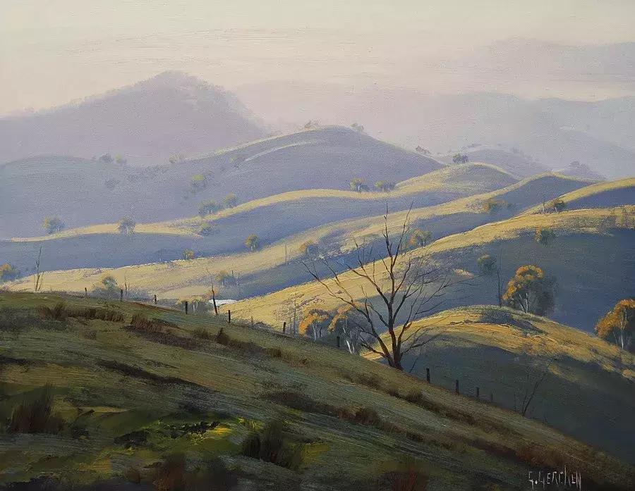 三个画家笔下的雪景,三位油画家的风景画