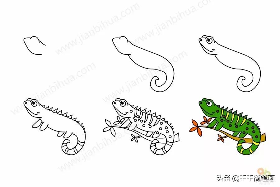 幼儿园动物的水墨画入门,儿童动物画入门简易范画