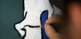 43岁保洁阿姨徒手画3d黑板报,保洁阿姨黑板画