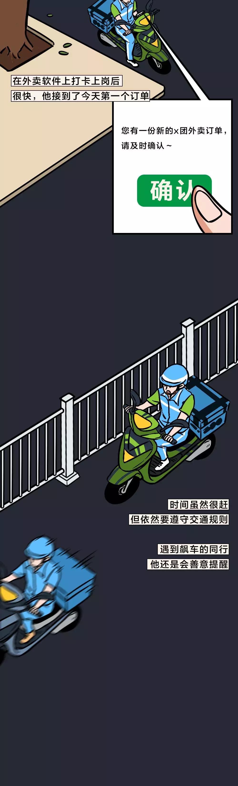 外卖小哥的真实状态漫画,外卖小哥真实图片大全