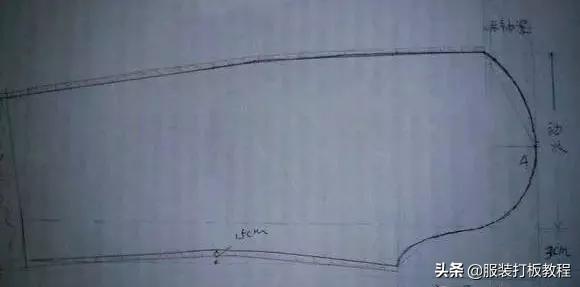 西装两片袖的打版方法,西装袖裁剪教程