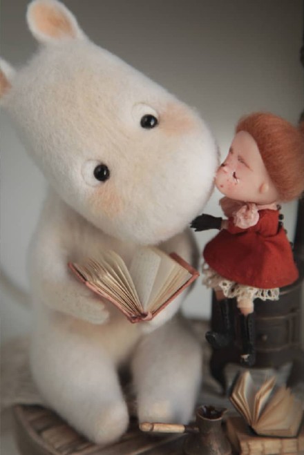 羊毛毡玩偶自制,手工制作羊毛毡玩偶