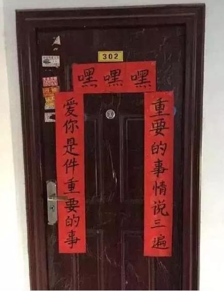 奇葩春联双面贴,奇葩春联的照片