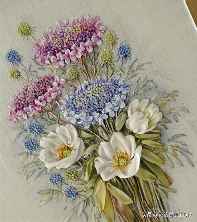 丝带绣的立体绣法,丝带绣的各种绣法视频