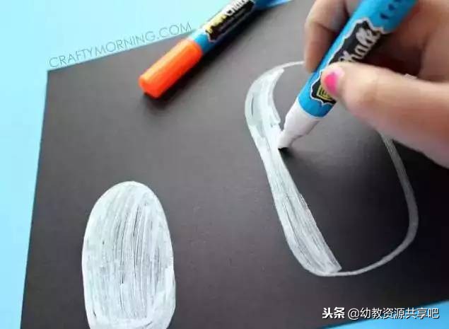 幼儿园冬季手工绘画漂亮,冬天手工画幼儿园简单