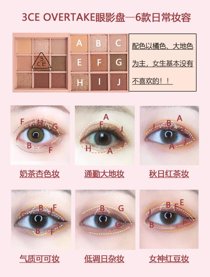 能完成80%种妆容的新手眼影盘推荐,15种颜色的眼影盘怎么搭配日常妆