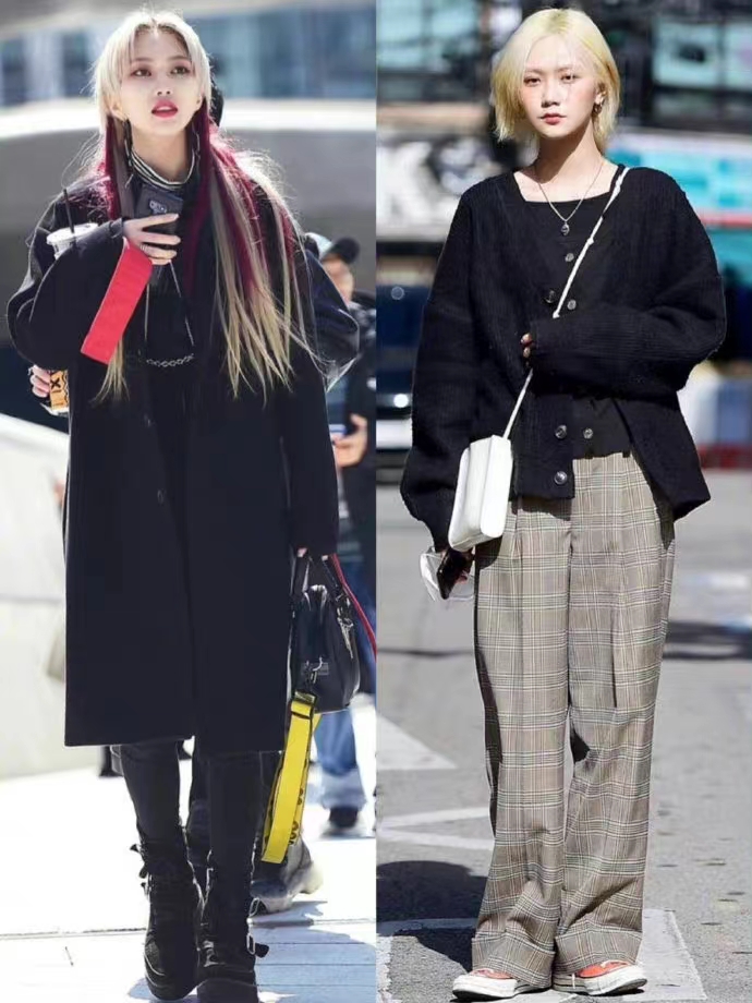 穿搭韩国小姐姐日常穿搭look,韩式穿搭秋冬千金大小姐风