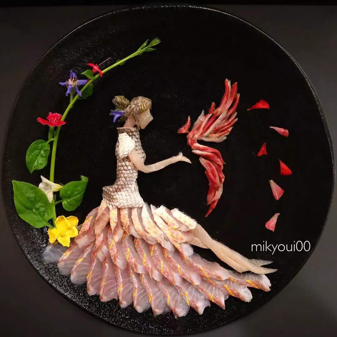 澳龙刺身摆盘制作视频,刺身制作视频创意摆盘