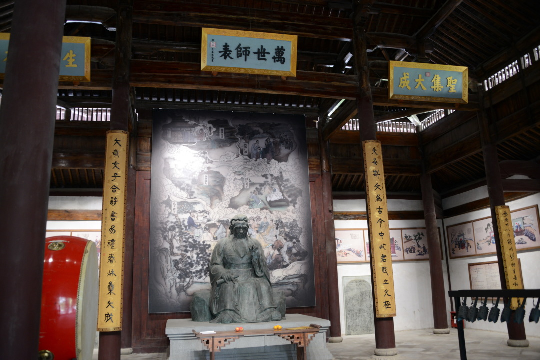 孔庙庙碑,长兴孔庙大成殿