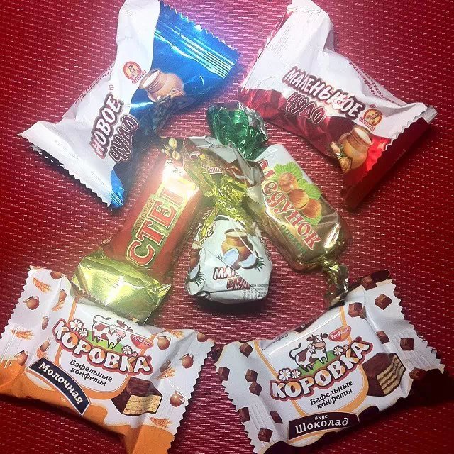 俄罗斯糖果品尝,俄罗斯糖果测评各种各样的糖