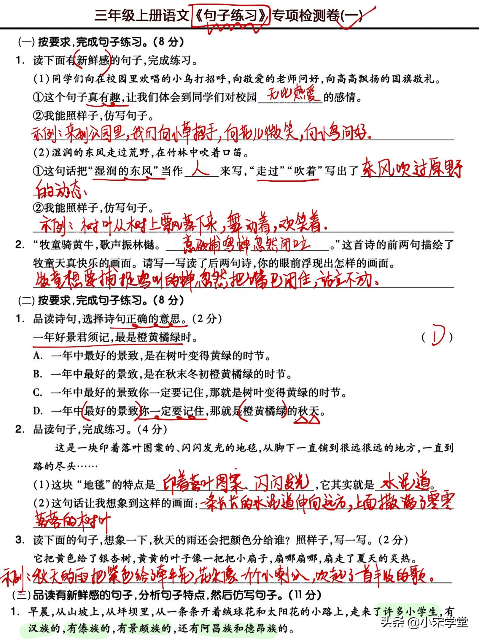 三年级英语句型转换大全及答案,三年级下册语文句型转换练习题