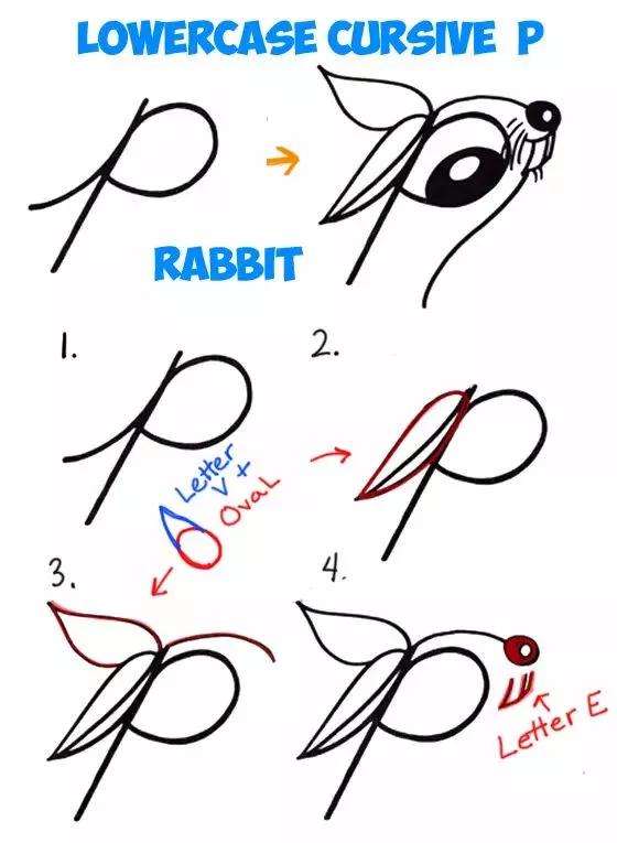 26个英文字母简笔画动物,26个英文字母简笔画顺序