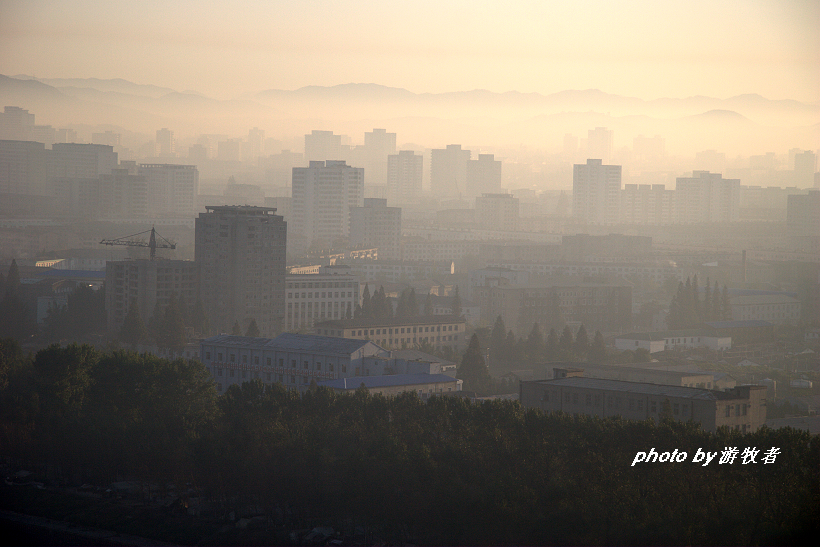 朝鲜的空气总是灰蒙蒙的,朝鲜雾霾
