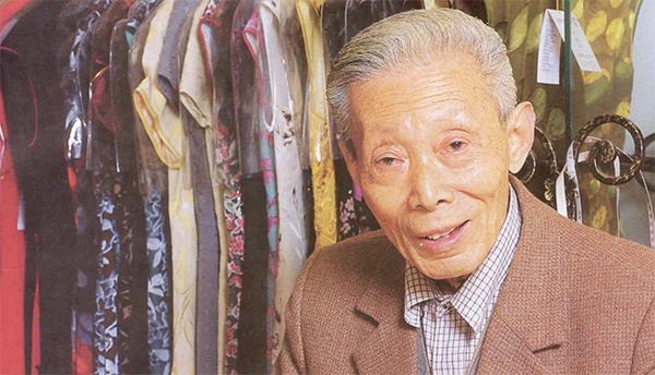 旗袍大师褚宏生年轻时照片,褚宏生旗袍裁剪