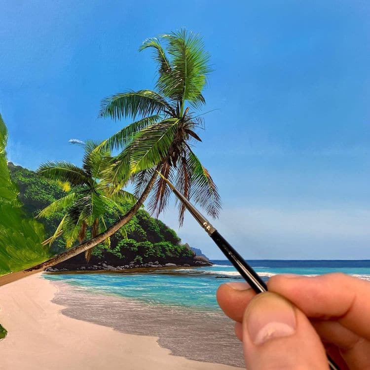 比较有意境的风景油画,最惊艳的艺术油画风景