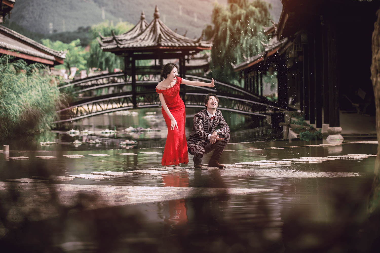 花间社蜜月旅拍婚纱摄影丽江店,丽江法蒂卡罗婚纱照