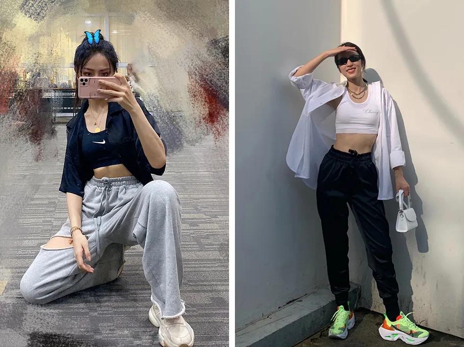 运动风格微胖,休闲运动风穿搭舒服又随性