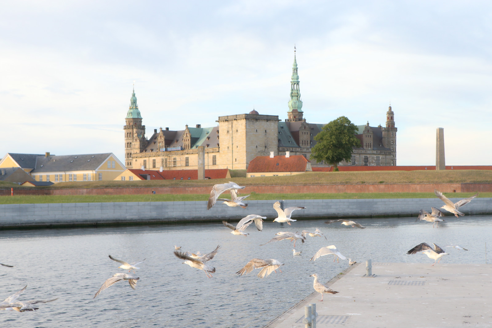 克伦堡城堡前的2019KMDIRONMAN70.3Elsinore半铁人欧洲锦标赛