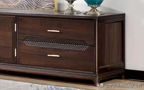 新中式客厅电视柜效果图,餐厅客厅电视柜隔断柜新中式