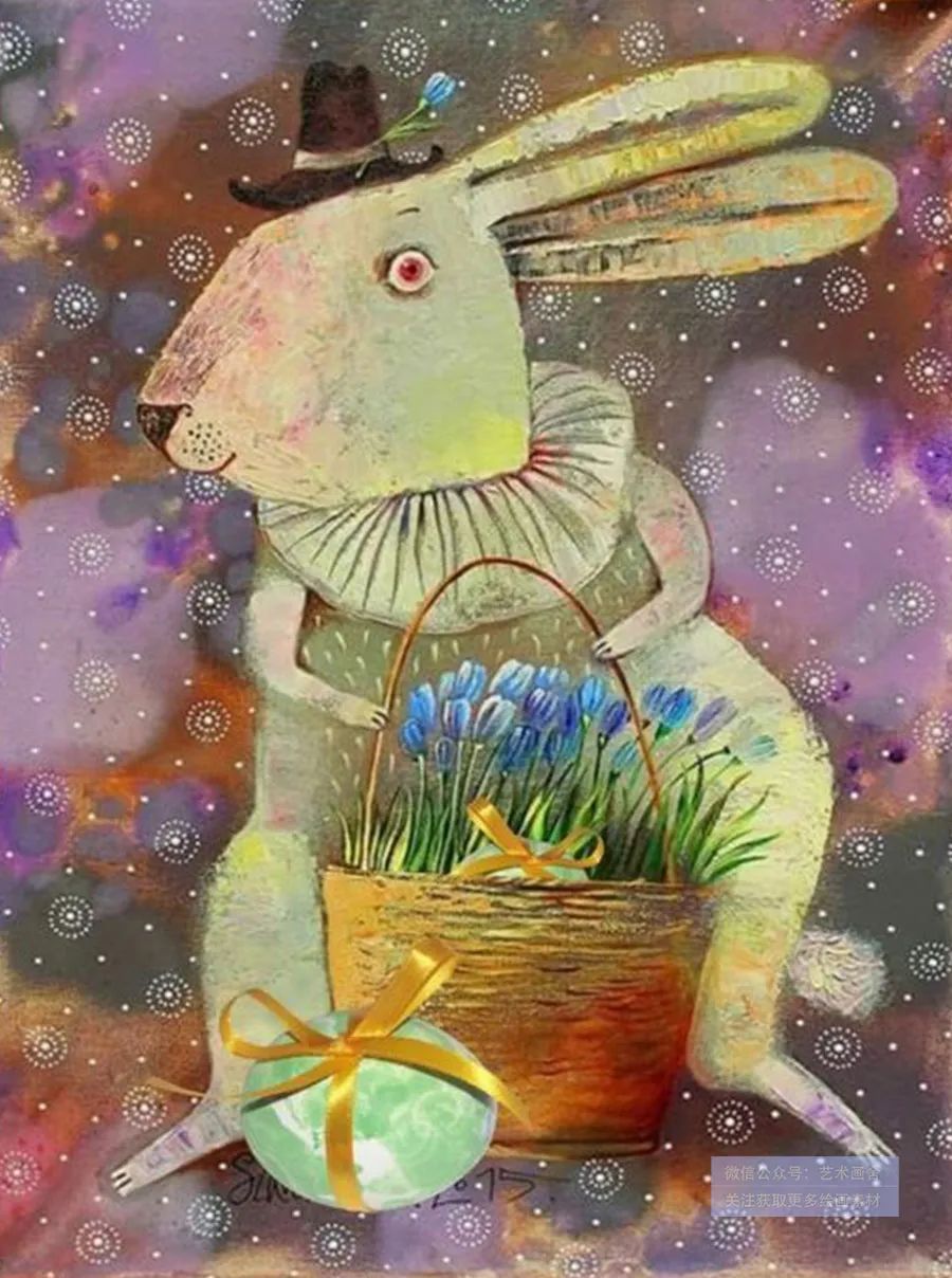 5岁小孩怎么画兔子才可爱又好看,8-12岁儿童水粉画兔子教程