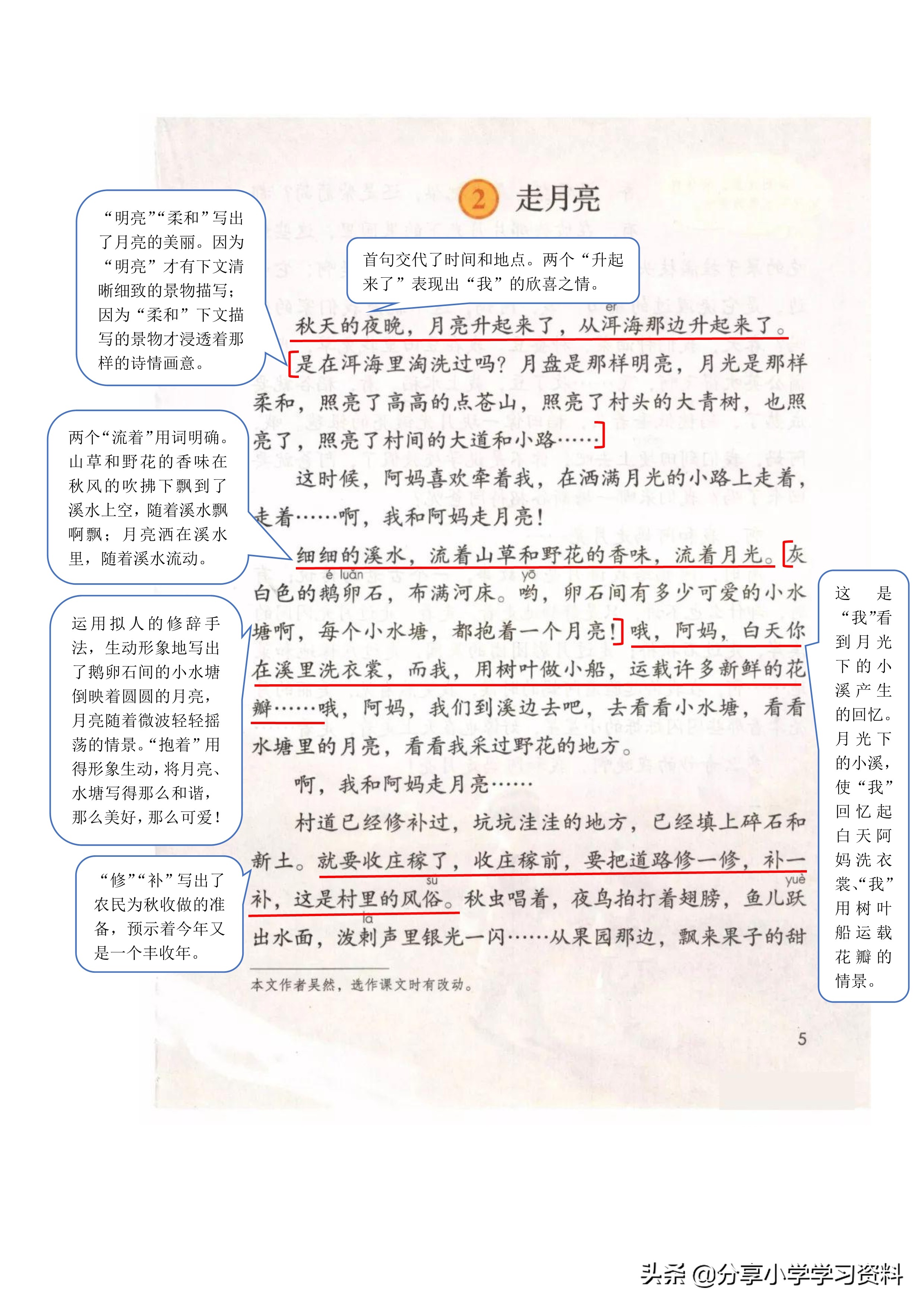 小学语文五年级下册草船借箭笔记,乐乐课堂学霸笔记小学语文四年级