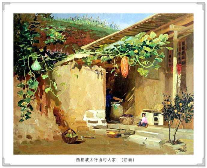 宫廷油画复古写真,高级灰风景油画写生作品