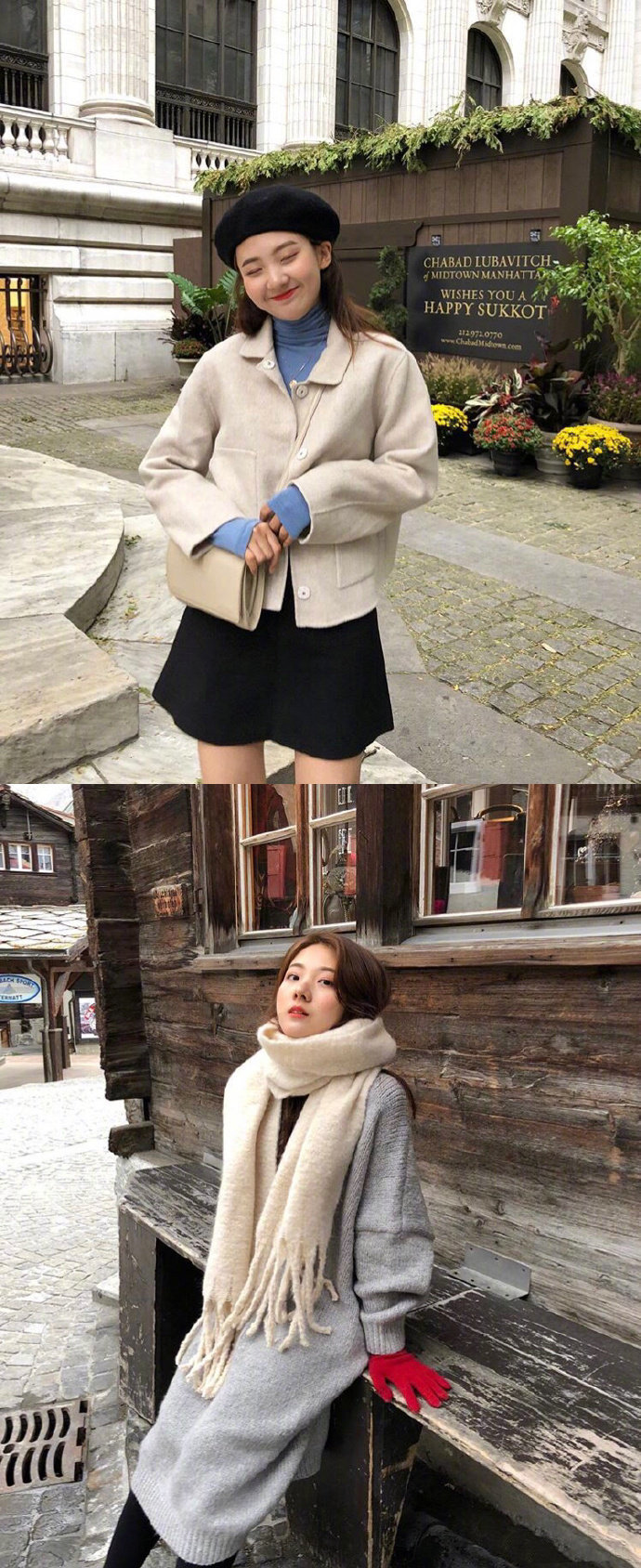 韩国小姐姐春季穿搭look,韩国小姐姐日常穿搭写真