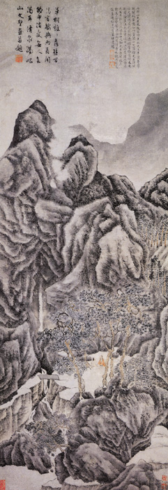 中国传世山水画上中下,明代画家文伯仁山水画40幅欣赏