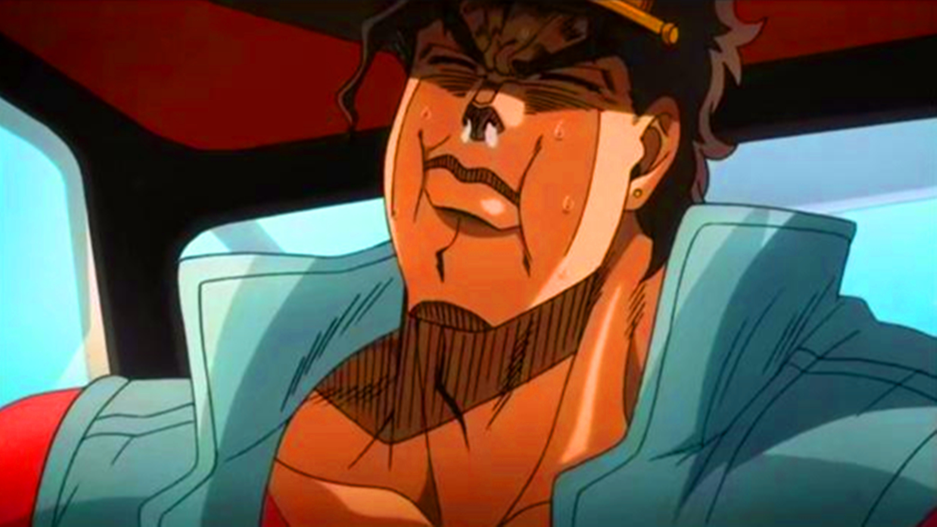 jojo的奇妙冒险空条承太郎看照片,空条承太郎吞烟喝饮料